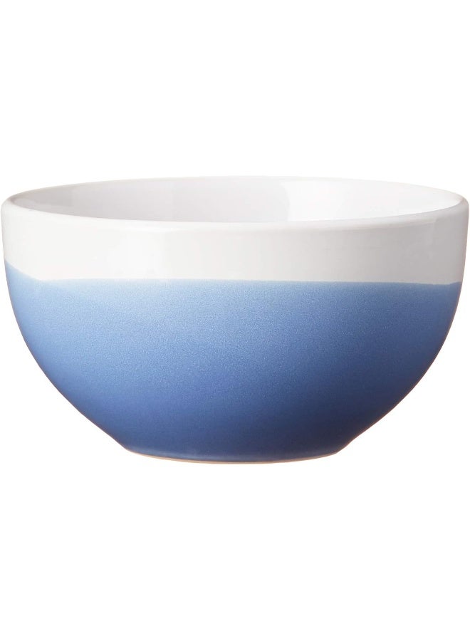 American Atelier Round Dinnerware Sets  Blue  White Kitchen Plates Bowls and Mugs  16 Piece Stoneware Oasis Collection 105 x 105  Dishwasher  Microwave Safe  Service for 4 - Image 4