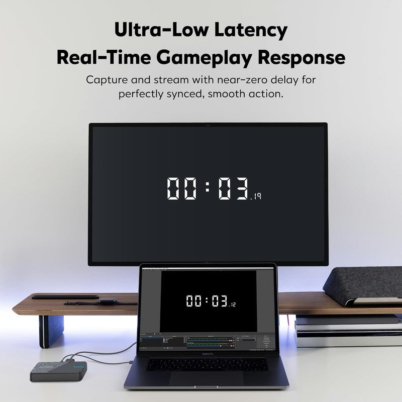 أفيرميديا بطاقة التقاط من AVerMedia للبث المباشر، دعم لتنسيق 4K60 HDR، تسجيل فيديو بدقة 1080p60، بث ألعاب بزمن تأخير منخفض جدًا لأجهزة Switch 2، Xbox، PS5، والكمبيوتر عبر منصات Twitch وOBS وWin11 وMac – StreamLine MINI+ GC311G2 - Image 5