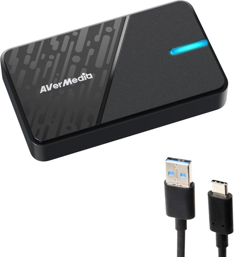 أفيرميديا بطاقة التقاط من AVerMedia للبث المباشر، دعم لتنسيق 4K60 HDR، تسجيل فيديو بدقة 1080p60، بث ألعاب بزمن تأخير منخفض جدًا لأجهزة Switch 2، Xbox، PS5، والكمبيوتر عبر منصات Twitch وOBS وWin11 وMac – StreamLine MINI+ GC311G2 - Image 1