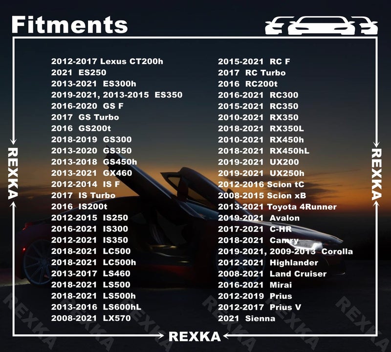 30pcs Engine Cover Radiator Support Air Deflector Side Shield Retainer Clip 90467-07217 for Toyota Lexus 4Runner Avalon C-HR Camry Corolla Highlander Land Cruiser Mirai Prius Sienna ES RX UX GS