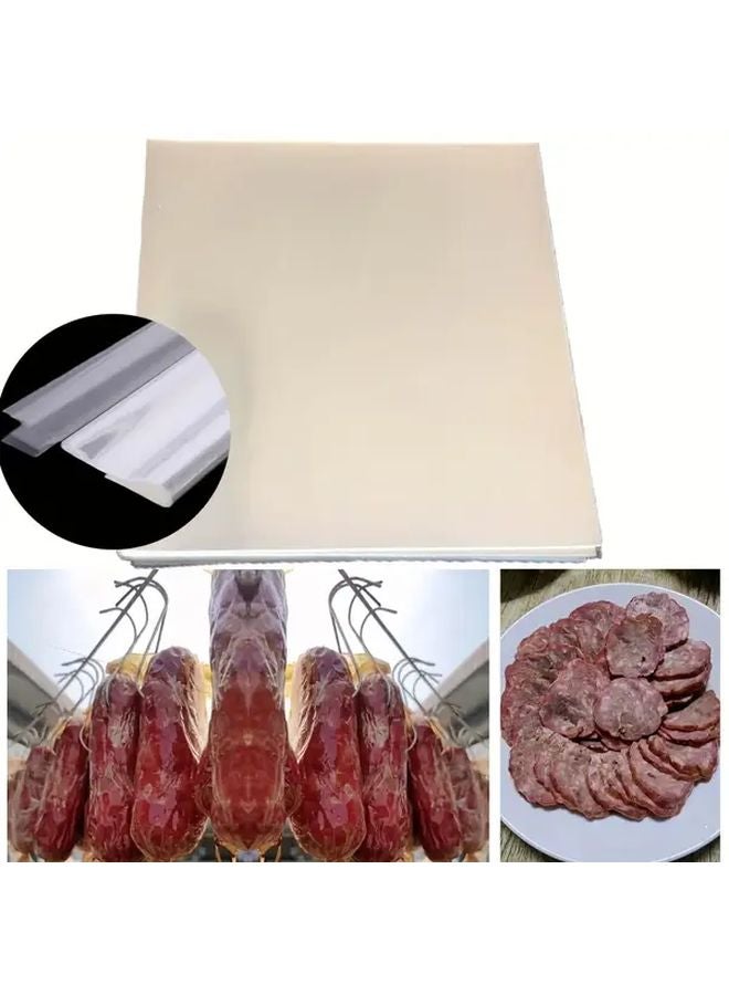 5pcs Old Ham Wrapping Beige Meat Storage Wrap Twine Sausage Tying String For BBQ Smoked Bacon - Image 1