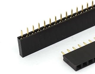 AKOAK AKOAK 20 Pack Straight Single Row Female PCB Header 40 Pin 2.54MM Spacing Connectors  - Image 1