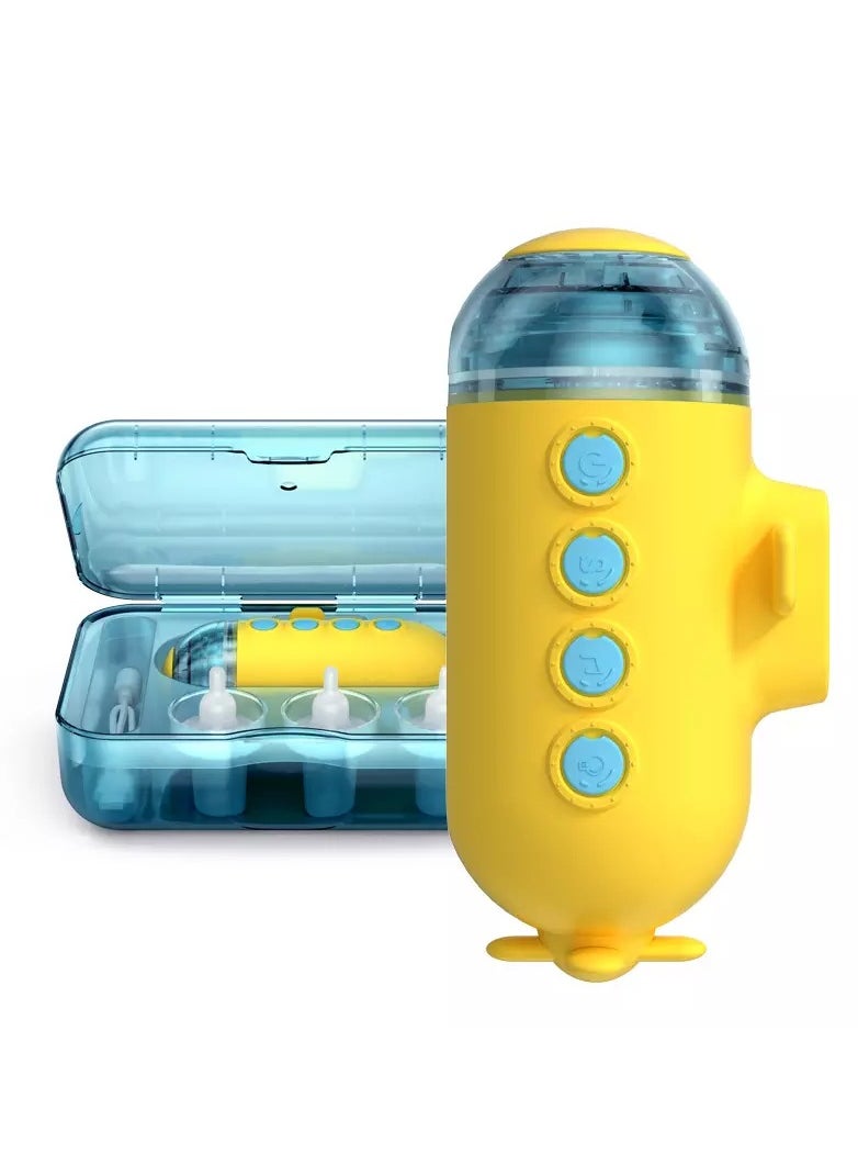Generic - Electric Baby Nasal Aspirator , Rechargeable Baby Nasal Sucker with 3 Different Nose Tips, Music, Light .Low Noise, Back-Flow Prevention Baby Nose Cleaner - Image 1