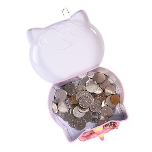 Crackles Cute Unicorn Design Money Piggy Bank with Lock & Key for Kids Room Decoration and Birthday Return Gifting -Assorted Print & Colours- Pack of 1 - Image 4