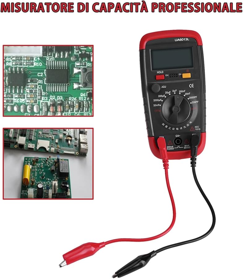 Digital Capacitor Meter Tester LCD Display Data Storage 0 1 PF To 20000 UF Range - Image 3