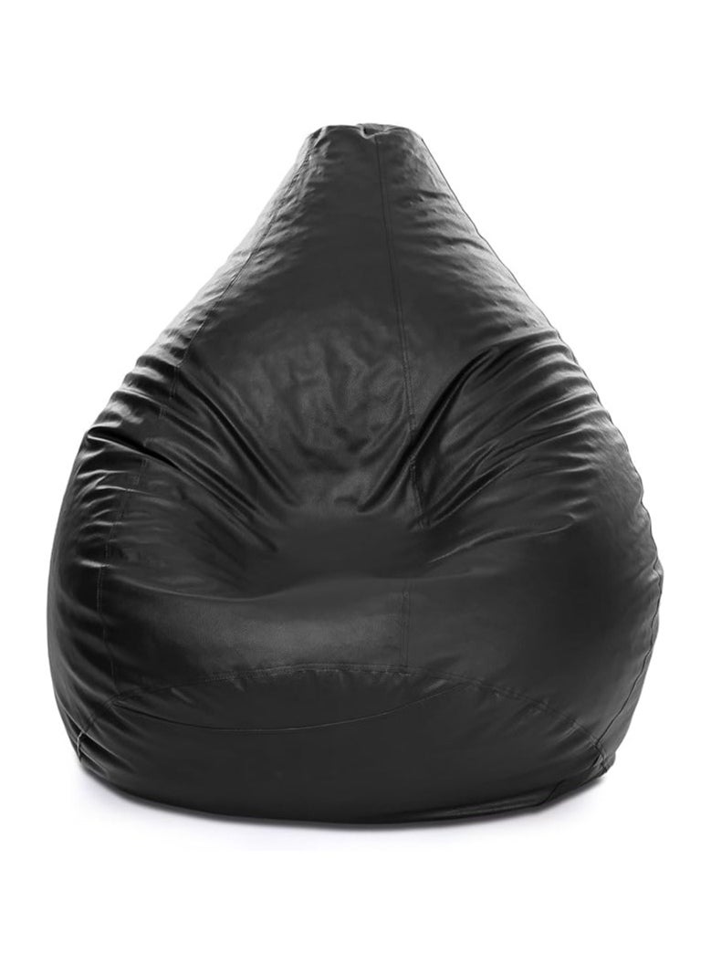Comfy كيس حبوب كبير مريح وناعم من البولي فينيل كلوريد باللون الأسود للبالغين مع حشوة من الفاصوليا البكر  - Image 1