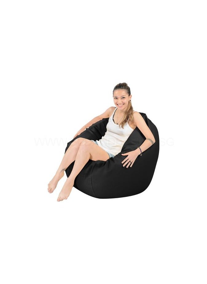 Comfy كيس حبوب كبير مريح وناعم من البولي فينيل كلوريد باللون الأسود للبالغين مع حشوة من الفاصوليا البكر  - Image 2