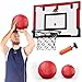 HYES 24 x 16 Large Basketball Hoop Indoor for Adults Over The Door Basketball Hoop with Sturdy Backboard Big Basketball Toys Gifts Ideas for Man Kids Teens Boys Girls Red - Image 3