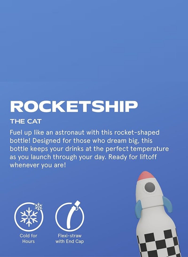 asobu Rocket with Brush Bestie Animal Bottle - Image 2