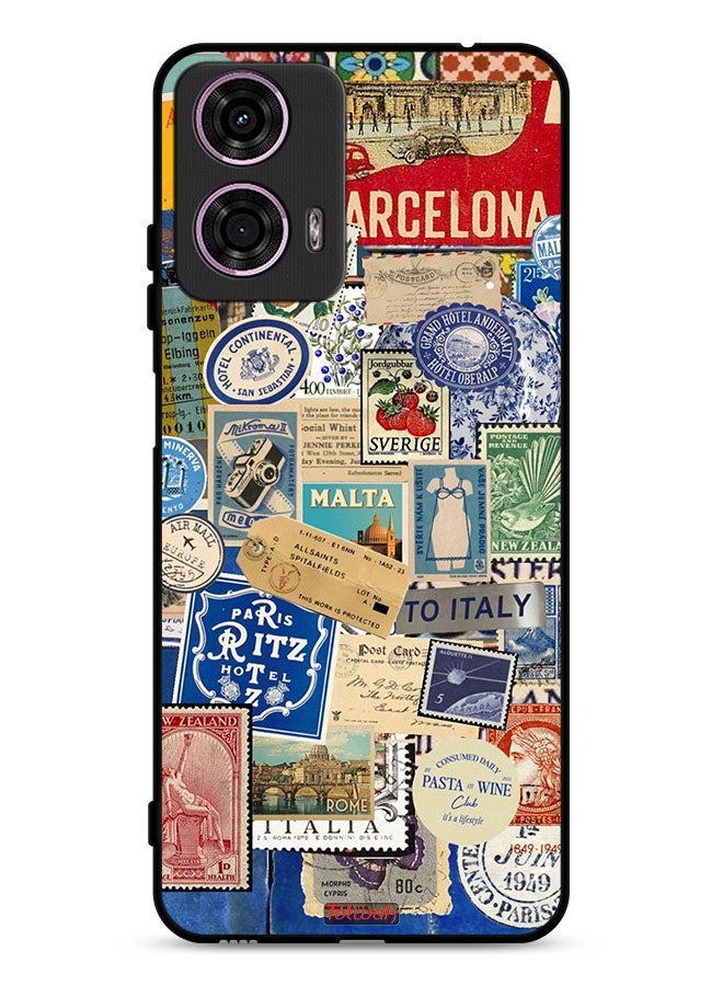 Tolwak Motorola Moto G24 4G Protective Case Cover Stickers Of Different Cities  - Image 1