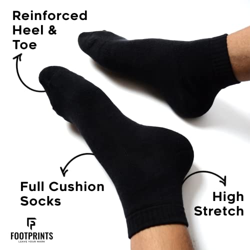 FOOTPRINTS Organic Cotton & Bamboo Ankle Unisex Socks |Black| - Image 3