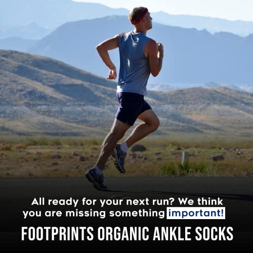 FOOTPRINTS Organic Cotton & Bamboo Ankle Unisex Socks |Black| - Image 5
