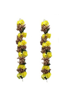 Maahal Maahal™ Pack of 2, Bridal Flower Bun Hair Gajra Accessories For Wedding, Juda Decoration Gajra, Pack Of 2 