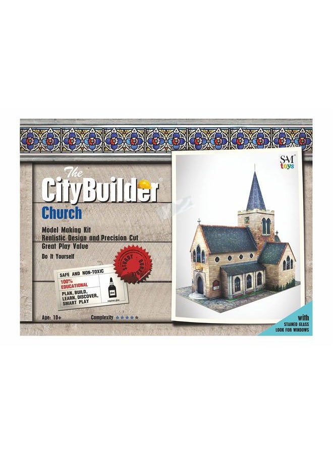 The CityBuilder O gauge 7mm 1:48 scale Model Railroad Building CHURCH Kit The CityBuilder - Image 2