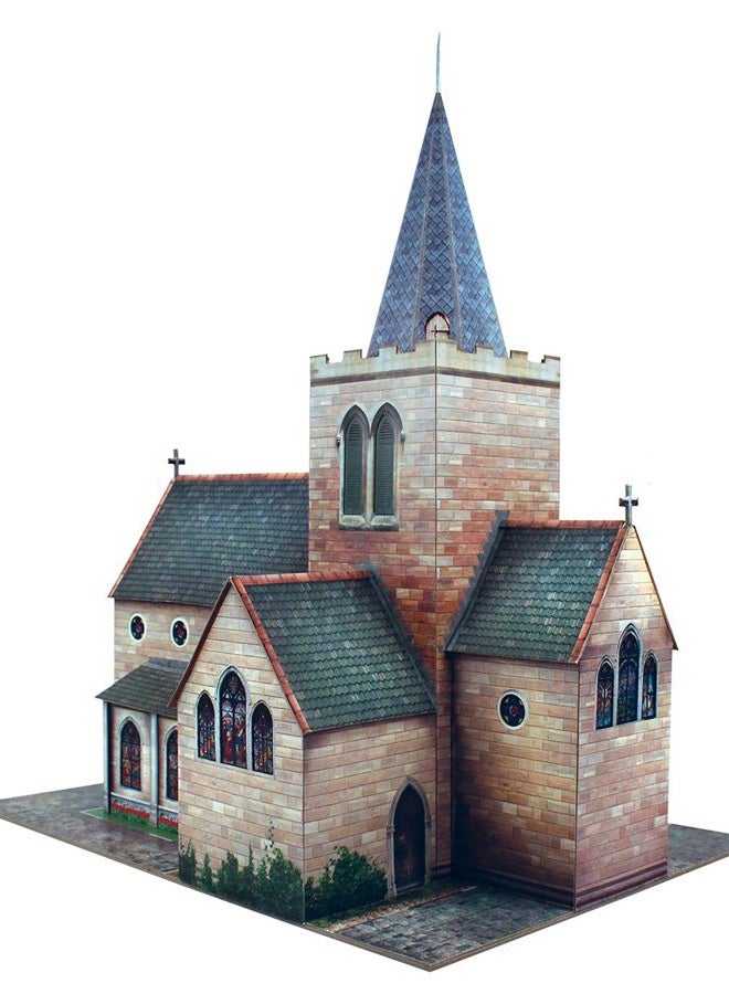 The CityBuilder O gauge 7mm 1:48 scale Model Railroad Building CHURCH Kit The CityBuilder - Image 3