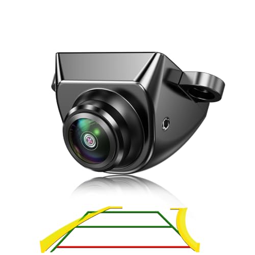 GreenYi Car Backup Camera with Dynamic Trajectory Guide Line, AHD1080P Reverse Rear View Cam, Adjustable Fisheye Lens, Waterproof Night Vision 170 Degree Wide View - Image 1