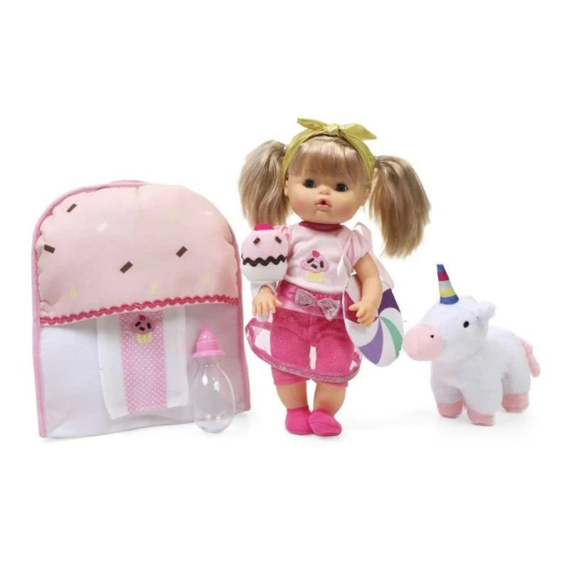 Dimian - Bambolina Nena Doll & Plush Unicorn with Accessories - 9321 - Image 2