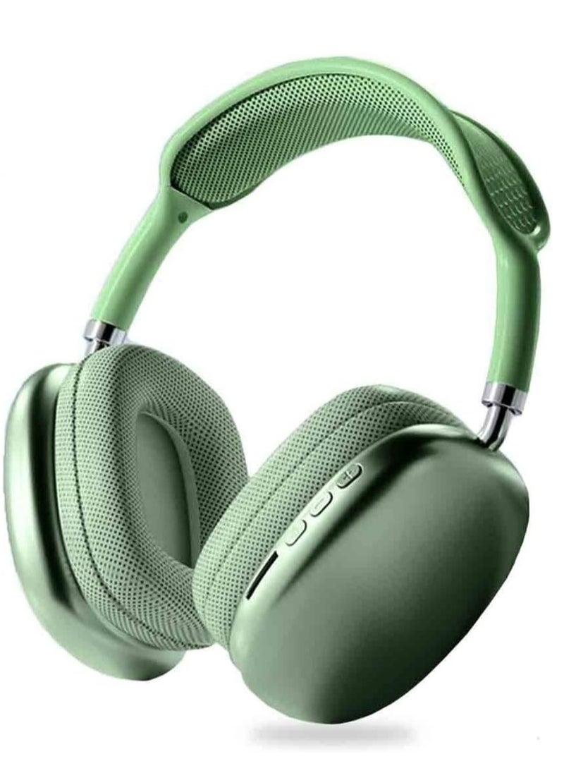 Generic - P9 Plus Max Immersive Active Noise Cancelling Over-Ear Headphones, Epitome of Cutting-Edge Design and Premium Sound Quality. Elevate Your Listening Experience, Fusion of Style and Comfort (GREEN) - Image 1