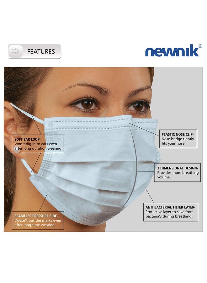 Newnik Disposable Elastic Face Mask 2Ply - 100 Pieces (Blue) - pzsku/Z88019EF7E6A9A8D1EBCCZ/45/_/1737806374/01cdb61b-e34c-432f-9ef8-789034ce280d