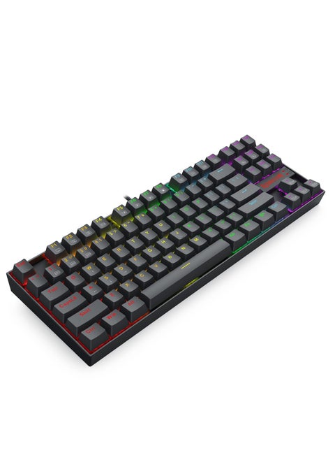 K552 elite edition Wired Rainbow Gaming Keyboard 60% , Swappable Compact Mechanical Keyboard Dedicated Arrow Keys, for PC and laptop use in home and office - Blue Switch