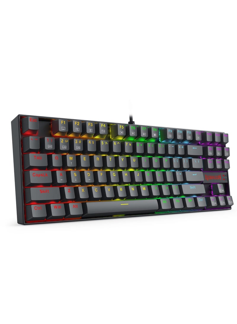 REDRAGON - K552 elite edition Wired Rainbow Gaming Keyboard 60% , Swappable Compact Mechanical Keyboard Dedicated Arrow Keys, for PC and laptop use in home and office - Blue Switch - Image 1