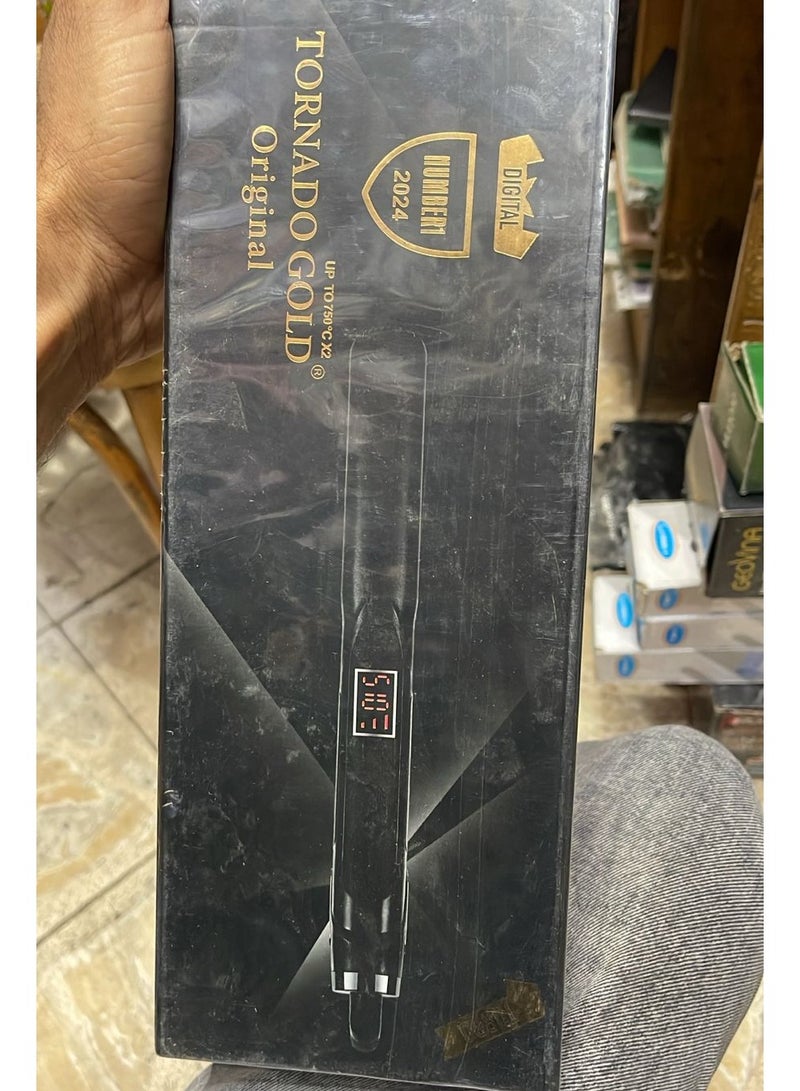 تورنيدو جولد أداة تجعيد الشعر السيراميكية 2 في 1 الاحترافية من جولد بشاشه ديجيتال بدرجه حراره 750 درجه الجيل الرابع (كوري)2024 - Image 2