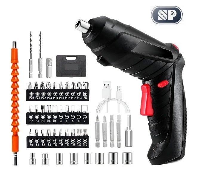 iSNUP Electric Screwdriver Set 47 PCS – 800mAh Rechargeable Cordless Drill with 2.5Nm Torque & 3 Modes, Portable Tool Kit with Case - Image 5