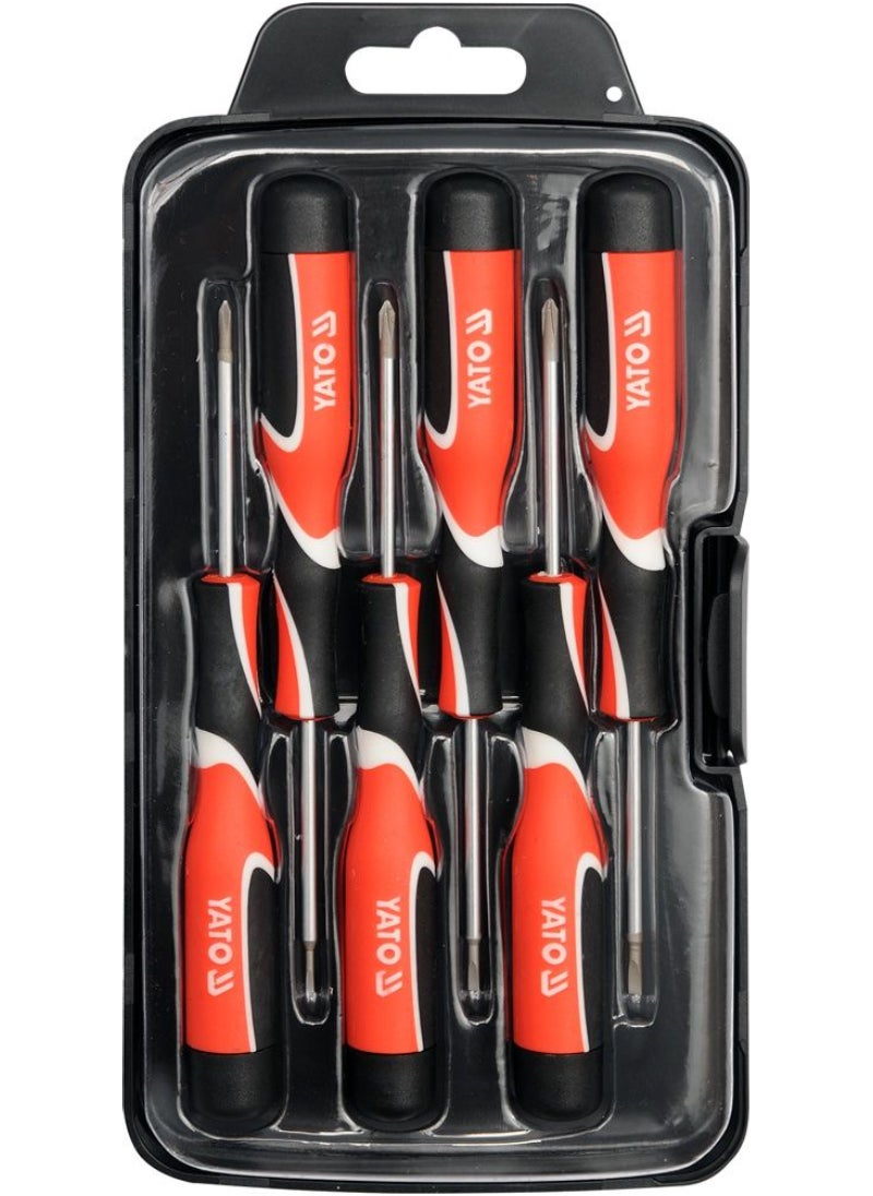 Yato YATO Precision Screwdriver Set 6pcs (Flat+Cross) YT-25861 