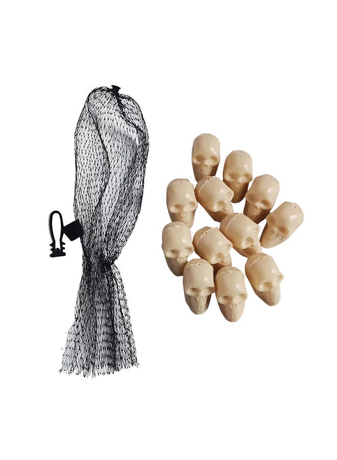 Mad Costumes 12- Pieces Small Skulls Decoration - Image 1