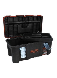 Tactix Structural Foam Tool Box with Easy-Grip Handle Black and Orange 21 inch 320390  - Image 3