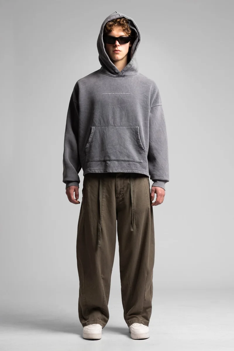 Catch Hooded Sweatshirt with Minimalist Text Detail