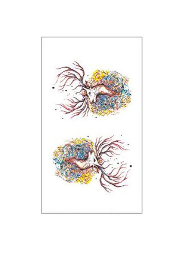 خيشة ملصق تاتو مؤقت عصري مقاوم للماء بتصميم غزال - Image 1