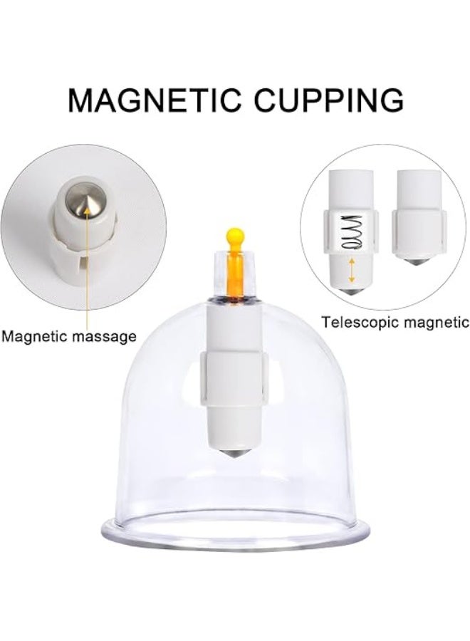 Electric Vacuum Cupping Massage Device with 4 Suction Cups, Rechargeable Portable Body Massage Kit, 5 Adjustable Suction Levels - Image 2