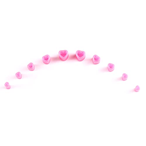 Memsion Ear Stretching Kit Gauges for Ears 46 Pieces 14G-00G Ear Gauges Expander Set Acrylic Ear Tapers and Plugs Body Earring Piercing Kits Pink color - Image 4