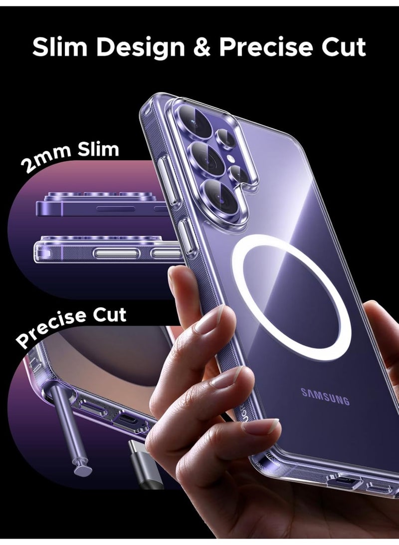 ZOOMEE Clear Magnetic Case for Samsung Galaxy S26 Ultra, MagSafe Compatible, Military-Grade Protection Hybrid Cover - Image 4