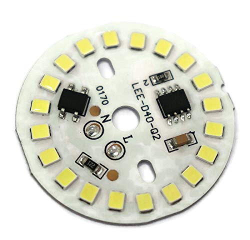 Electronicspices PACK OF 5 220V 9W Round AC led strip 20 LED Raw material (White) - Image 1