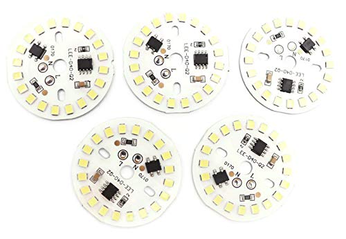 Electronicspices PACK OF 5 220V 9W Round AC led strip 20 LED Raw material (White) - Image 3