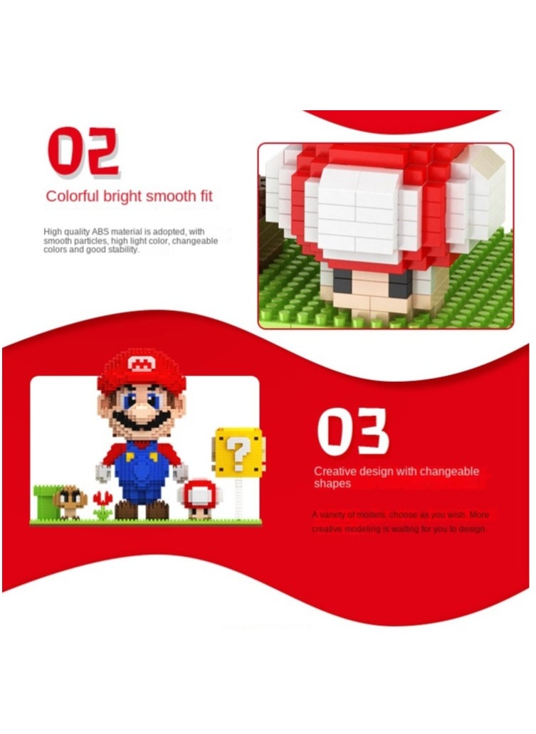 Y&D - Super Mario Bros Building Bricks Set DIY Block Building Set Classic Mini Building Bricks  Assembling Building Blocks Suitable - Image 1