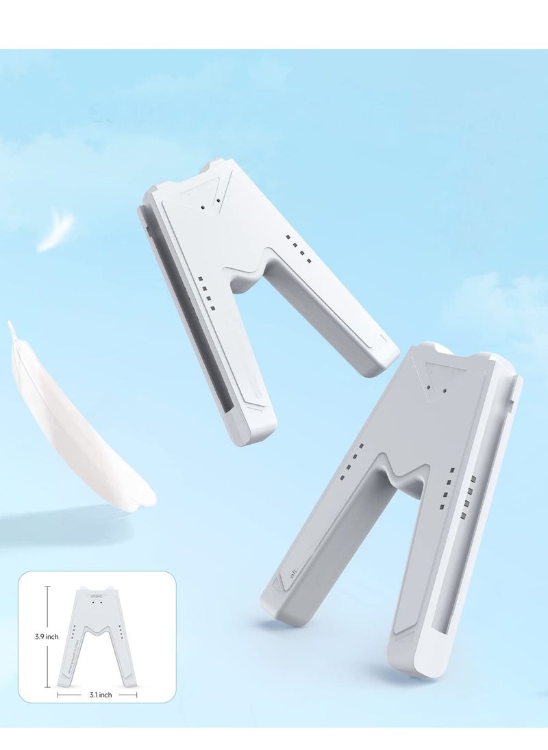 Excefore - مقبض شحن Switch Joy-Con، متوافق مع شاحن وحدة التحكم، مقبض Joycon مريح لـ Joy-con، شحن سريع أثناء اللعب (أبيض) - Image 1