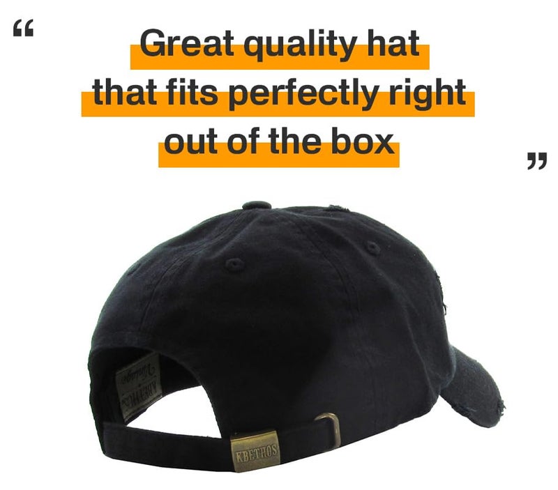 KBETHOS KBVT-209 BLK Tactical Operator with USA Flag Patch US Army Military Baseball Cap Adjustable - Image 5