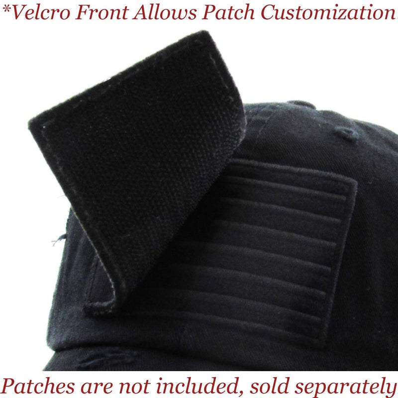 KBETHOS KBVT-209 BLK Tactical Operator with USA Flag Patch US Army Military Baseball Cap Adjustable - Image 4