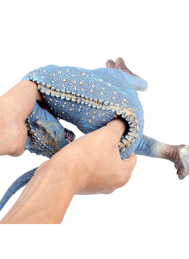 Generic - Animal Model Soft Glue Marine Life Simulation Soft Glue Dinosaur Toy Deng's Fish Sliding Toothosaurus Swollen Head Dragon Thick Nose Dragon-Color:SS Soft Glue Big Blue Whale - Image 1