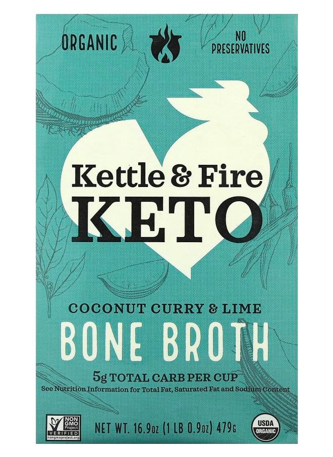 KETTLE - Bone Broth Coconut Curry & Lime 16.9 oz (479 g) - Image 1