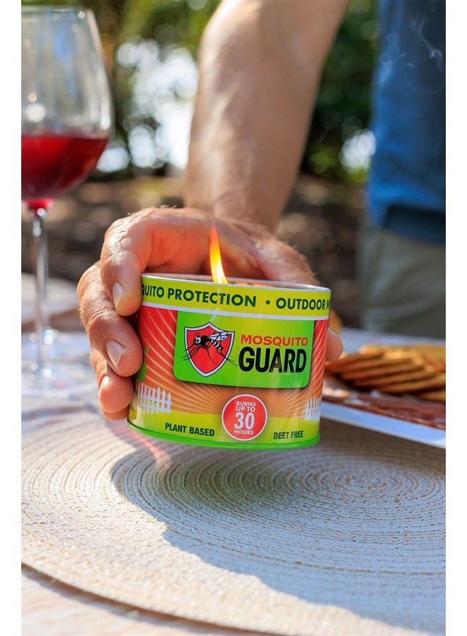 Mosquito Guard شمعة طاردة للبعوض 12 أونصة للحدائق الخارجية - تحترق لمدة 35 ساعة - شموع السترونيلا الطاردة للبعوض في الهواء الطلق - شموع طبيعية للبعوض في الخارج - شمعة طاردة للحشرات - Image 4