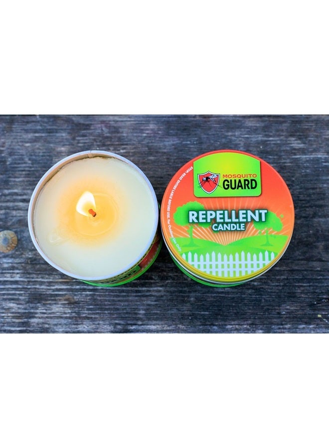 Mosquito Guard شمعة طاردة للبعوض 12 أونصة للحدائق الخارجية - تحترق لمدة 35 ساعة - شموع السترونيلا الطاردة للبعوض في الهواء الطلق - شموع طبيعية للبعوض في الخارج - شمعة طاردة للحشرات - Image 2