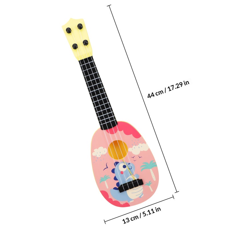 🎸 آلة غيتار يوكيليلي مبتدئين من مادة ABS بتصميم كلاسيكي ولون محاك قطعة واحدة - Image 2