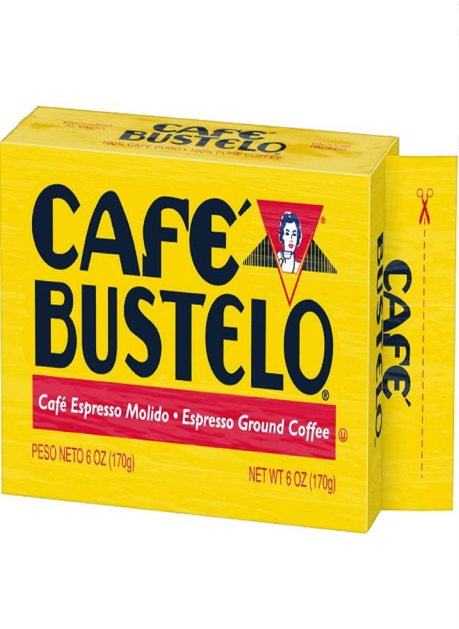 Café Bustelo Café Bustelo Espresso Dark Roast Ground Coffee Brick, 6 Ounces (Pack of 12)  - Image 2