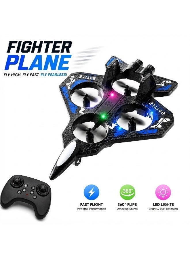Remote Control LED Foam Airplane – Durable 2.4GHz EPP Foam RC Plane for Kids, 360° Stunts, Rechargeable Battery, Long-lasting Outdoor Toy - Image 1