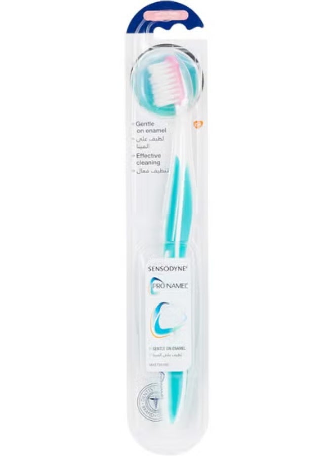 Sensodyne Toothbrush Pro Namel Gentle on Enamel Extra Soft , Multi colors - Image 1