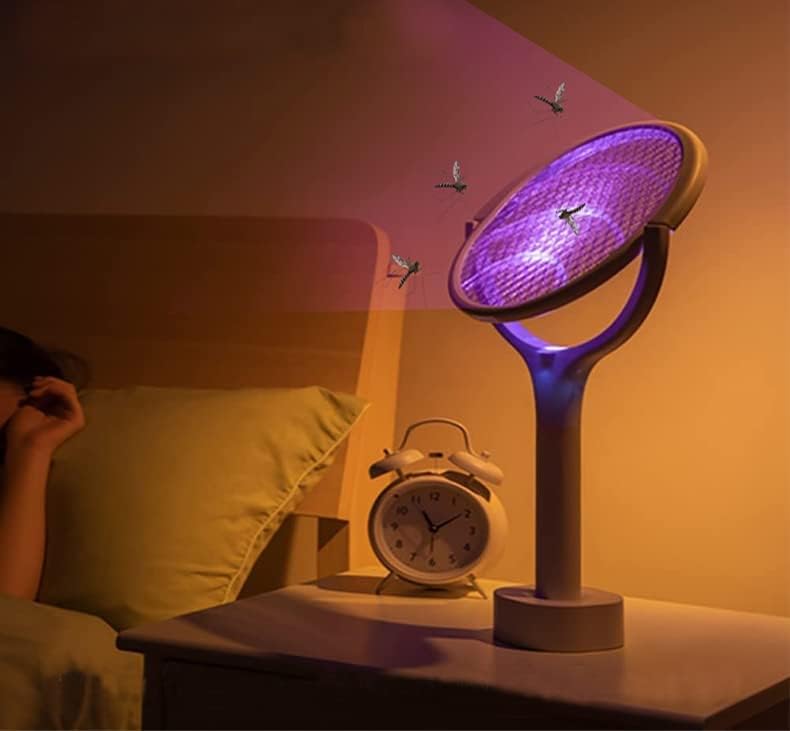 TTEDOYE 5 In1 Electric Mosquito Killer Lamp Rechargeable Mosquito Fly Killer Bug Zapper Racket,Electric Fly Swatter Racket Bug Zapper Indoor Mosquito Killer - Image 2